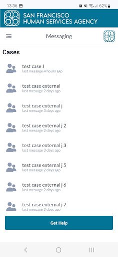 SFHSA Secure Messaging Screen 3