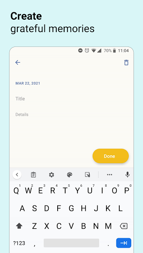 Self-care & Gratitude Journal Screen 2