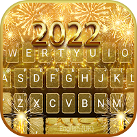 Фон клавиатуры Gold 2021 New Year