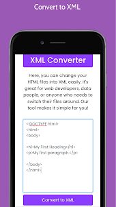 HTML to XML converter