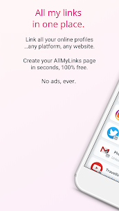AllMyLinks All my links in one place v2.2 (MOD,Premium Unlocked) Free For Android 1