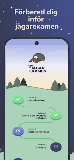 Android application Jägarexamen screenshort