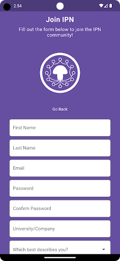 IPN Membership Portal Screen 2