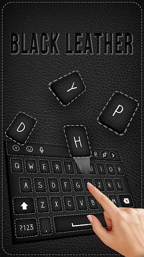 Black Leather Keyboard Theme Screen 2