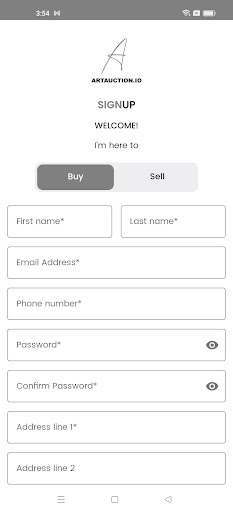 Artauction.io Screen 2
