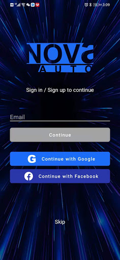 Android application Nova Auto screenshort