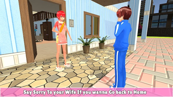 #4. Anime Scary Wife: Virtual Family Life (Android) By: BitTechStudio