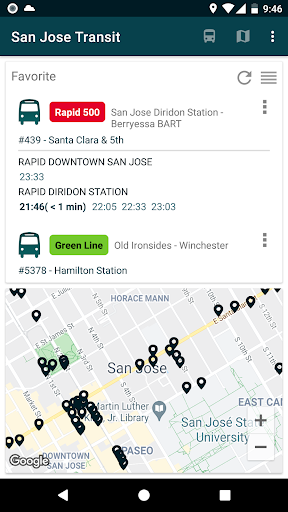Android application Transit Schedules screenshort