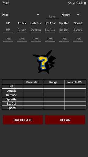 Android application IV Calculator screenshort