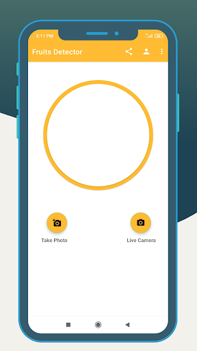 Android application Fruits & Vegetables Detector screenshort