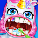 Cover Image of Tải xuống Trò chơi làm răng của nha sĩ thú cưng Unicorn 10.0 APK