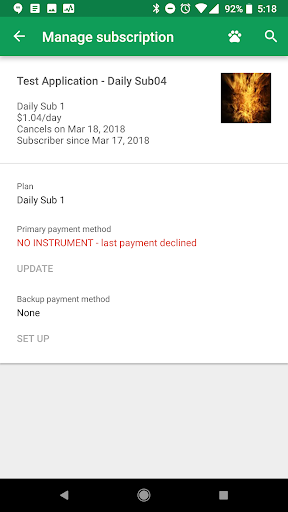 Android application Slow Fop Test App screenshort