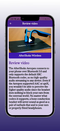 AfterShokz Wireless Guide Screen 3