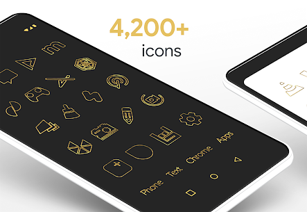 Lines Gold Pro – Icon Pack Patched Apk 2
