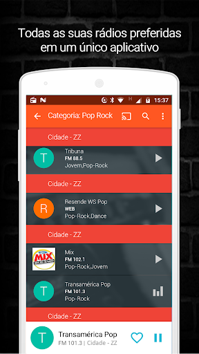 Android application Rádios do Pará - AM e FM screenshort