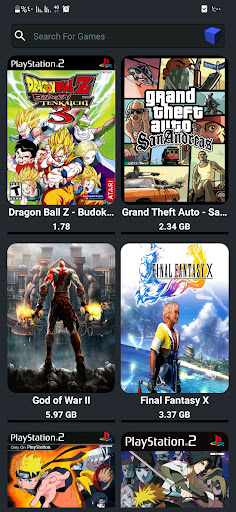 PSP PS2 - Games Emulator Screen 2