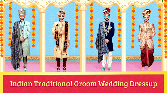 Wedding Dress Up Bride & Groom