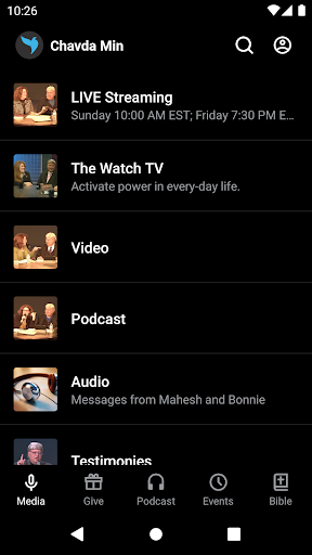 Android application Chavda Ministries screenshort