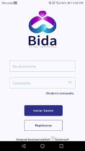 Android application Bida Aliados screenshort