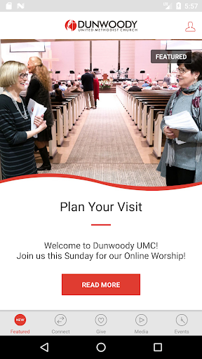 Android application Dunwoody UMC screenshort