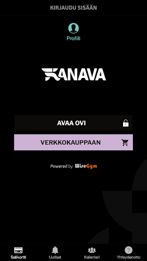 Android application Kuntokeskus Kanava screenshort
