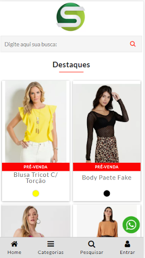 Android application Demonstração Store screenshort