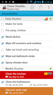 Chore Checklist Schermata