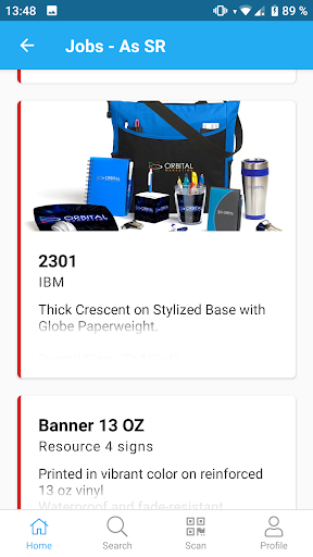 Android application shopVOX Go screenshort
