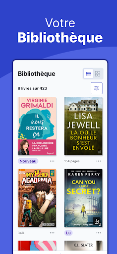 Android application Vivlio screenshort