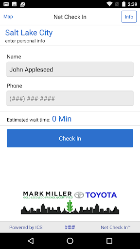 Net CheckIn Mark Miller Toyota Screen 2