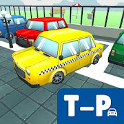 Modern Car Parking 3D Toon Taxi GT Drive Free Game