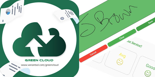Green Cloud Sign Screenshot 1 - AppWisp.com