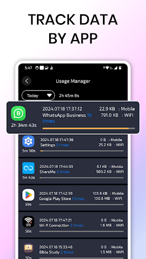Track Data Usage: Data Mileage Screen 3