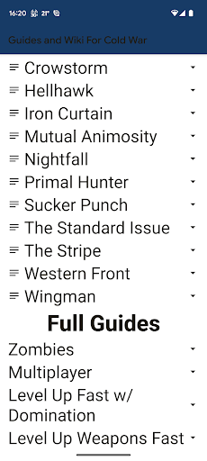 Guides and Wiki for CoW:CW Screen 3