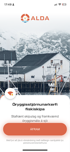 Android application Alda Öryggi screenshort