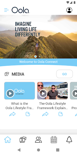 Android application Share Oola screenshort