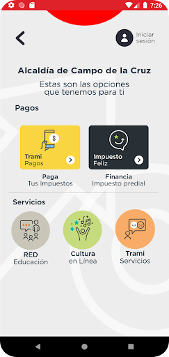Trami App Campo de la Cruz Screen 2
