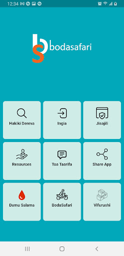Android application Bodasafari screenshort