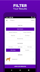 Petfinder app sale
