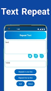 text repeater and word