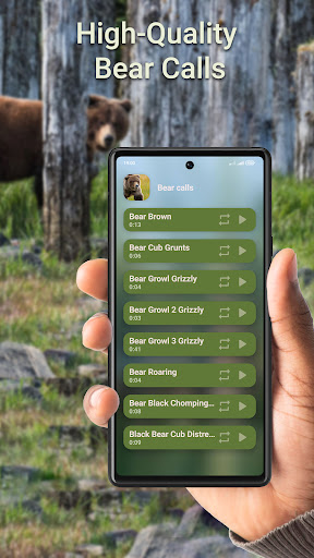 Android application Bear Hunting Calls screenshort