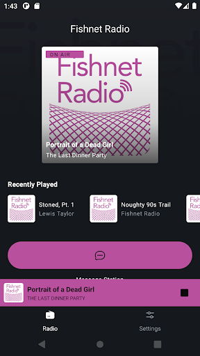 Android application Fishnet Radio App screenshort