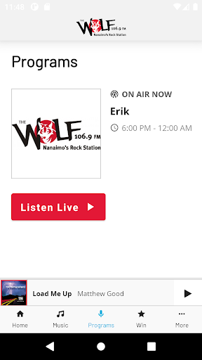 106.9 The Wolf - Nanaimo Screen 3
