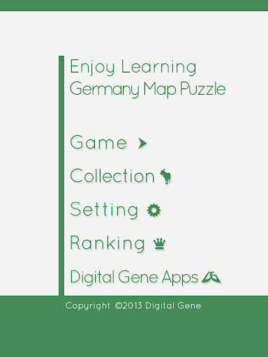 E. Learning Germany Map Puzzle