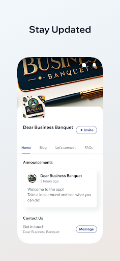 Dear Business Banquet Screen 2