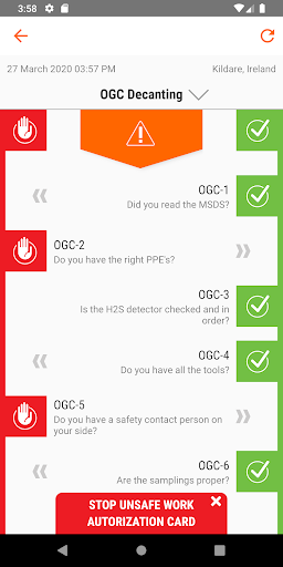 OI Check Status Screen 2