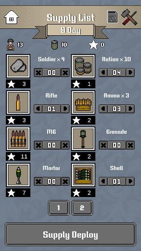 Android application Trench Defence. screenshort