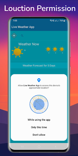 Live Weather Forecast App Screen 2
