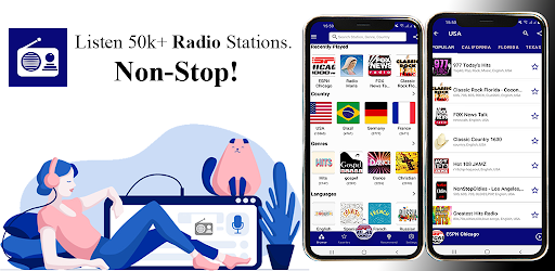 Android application FM Radio : AM, FM, Radio Tuner screenshort