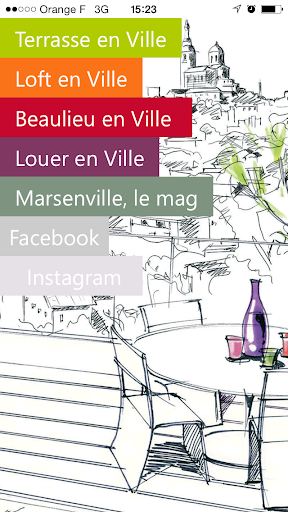 Android application Terrasse en Ville Immobilier screenshort
